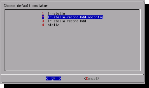 RetroPie Runcommand Menu - Choose Default Emulator - Record No-Config Option